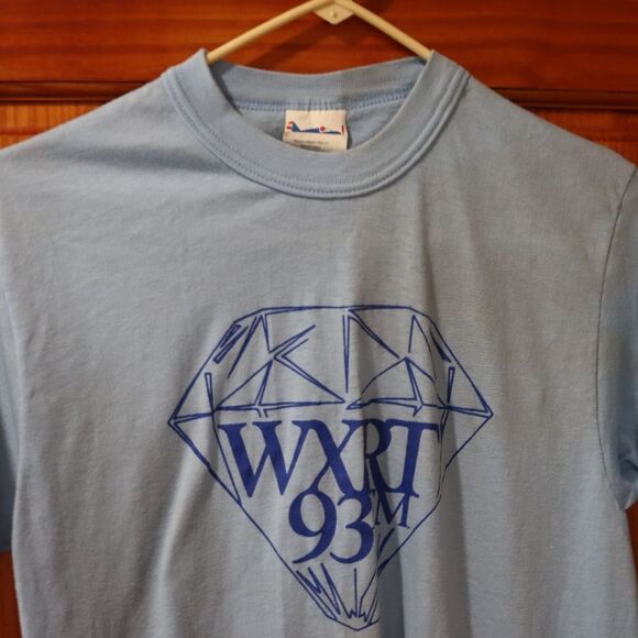 Vintage USA Ts Chicagos Finest Rock Station WXRT 93 Thrashed Single Stitch Tee - Picture 5 of 11